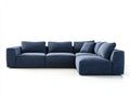 Sofa 305×220×78 cm Stoff Dunkelblau - großzügiges Eckdesign für modernes Wohnzimmer